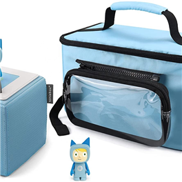 Travel Storage Bag for Toniebox, with Detachable Clear Bag for Tonies Characters UK, Kids Audio Book Headphones Holder
